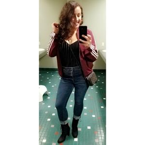 Maroon Adidas Track Jacket